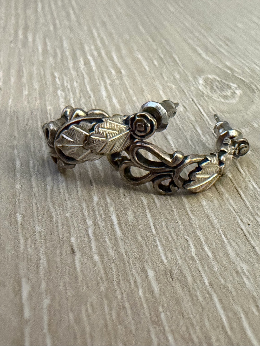 Black Hills Gold and Sterling Silver Knot Earrings